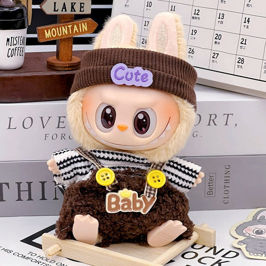 Labubu Clothes Doll Accessories 17cm Outfit - Applicable to ver 1 and ver 2 (Clothes Only)