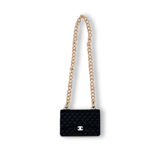 POP MART The Monsters Labubu Fashion Dress - Labubu Black Chanel Style Bag