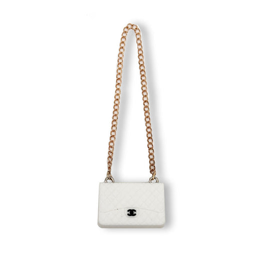 POP MART The Monsters Labubu Fashion Dress - Labubu White Chanel Style Bag