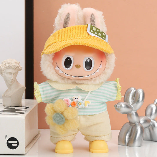 Labubu Spring Picnic Party Outfit Set 17cm - Applicable to Ver. 1 & Ver. 2& Ver. 3 (Clothes Only)