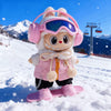 17cm 3.0 Labubu Ski Set | Windbreaker Vest Goggles Winter Travel Doll Accessories