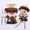 17cm 3.0 Labubu Ski Set | Windbreaker Vest Goggles Winter Travel Doll Accessories