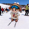 17cm 3.0 Labubu Ski Set | Windbreaker Vest Goggles Winter Travel Doll Accessories