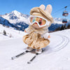 17cm 3.0 Labubu Ski Set | Windbreaker Vest Goggles Winter Travel Doll Accessories