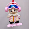 17cm 3.0 Labubu Ski Set | Windbreaker Vest Goggles Winter Travel Doll Accessories