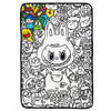 Kids Coloring Blanket – DIY Washable Doodle Blanket, Creative Art Activity Gift for Boys & Girls