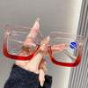 Large Square Anti-Blue Light Foldable Reading Glasses for Presbyopia
