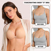 HaloAllure Adhesive Bra Invisible Sticky Strapless Push up Backless Reusable Silicone Covering Nipple Bras