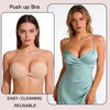 HaloAllure Adhesive Bra Invisible Sticky Strapless Push up Backless Reusable Silicone Covering Nipple Bras