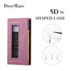 DeceMars 5D - W Shaped Eyelash Extension (12line/Tray) Brown