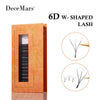 DeceMars 6D-W shaped eyelash extension-Brown