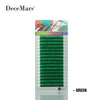 DeceMars  Colored Eyelash Extension 16lines One Tray Mixed Color Curl D