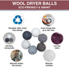 Dryer Balls Extra Large 6 Pk - 100% Organic Wool - Eco-Friendly - Dry 1,000 Loads