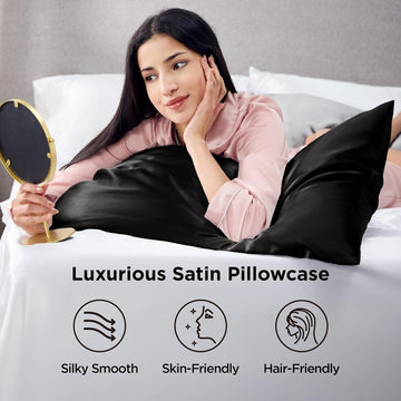 HaloAllure Silky Cooling Pillowcases Luxury Cooling Pillowcases – Silky Smooth Comfort
