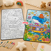 Kids Coloring Blanket – DIY Washable Doodle Blanket, Creative Art Activity Gift for Boys & Girls