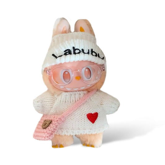 POP MART The Monsters Labubu Fashion Dress - white sweater