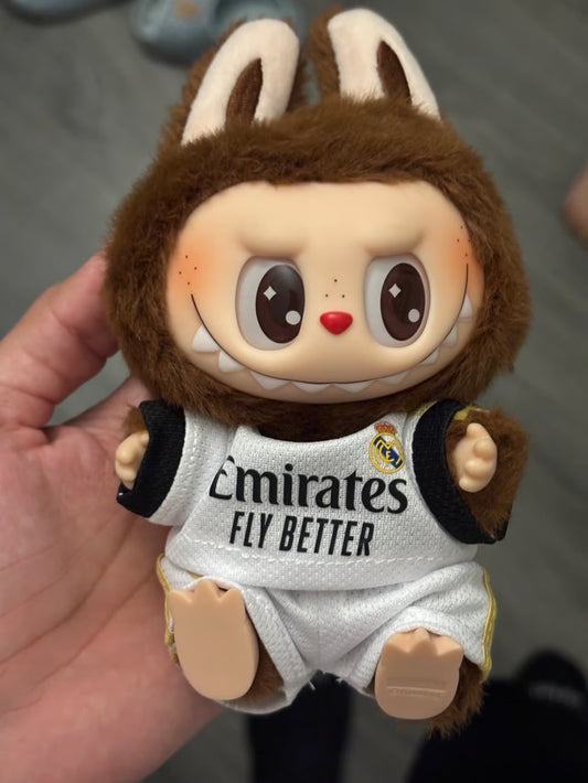 Labubu Plush Doll Soccer Outfit Set – Sport Inspired Custom Clothing for Collectible Toys