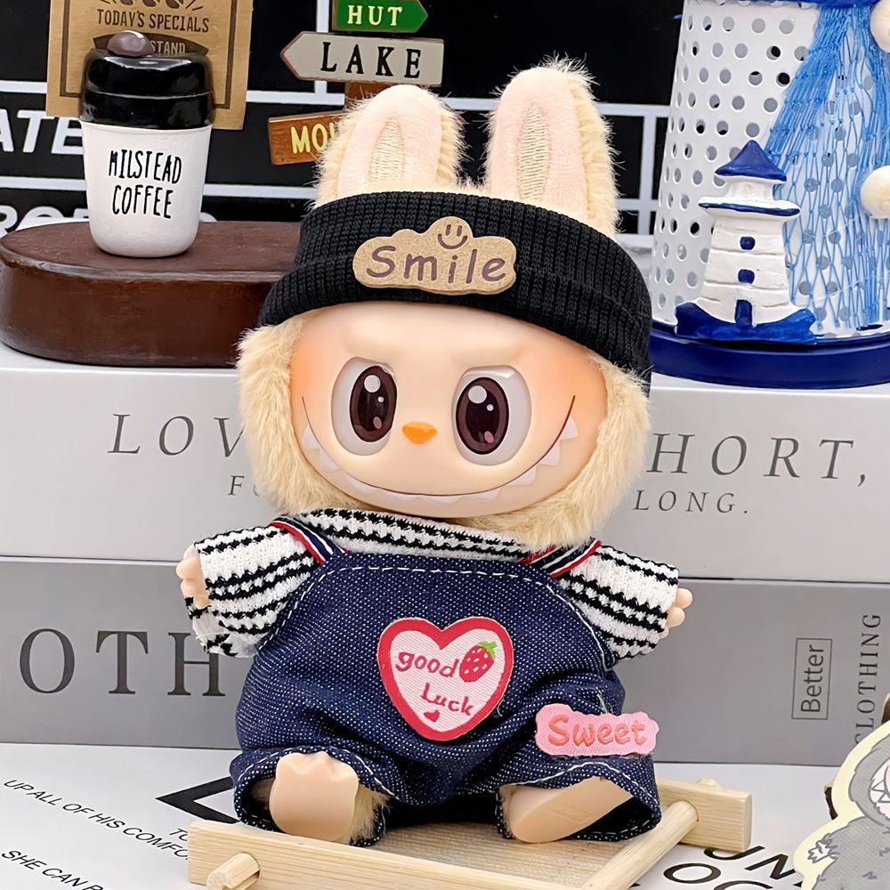 NewcorduroyForLabubuDollClothingSetHat17cmClothesShoesDollDIYAccessoriesTrainingSittingPartyGamesToysGifts-haloallure_6