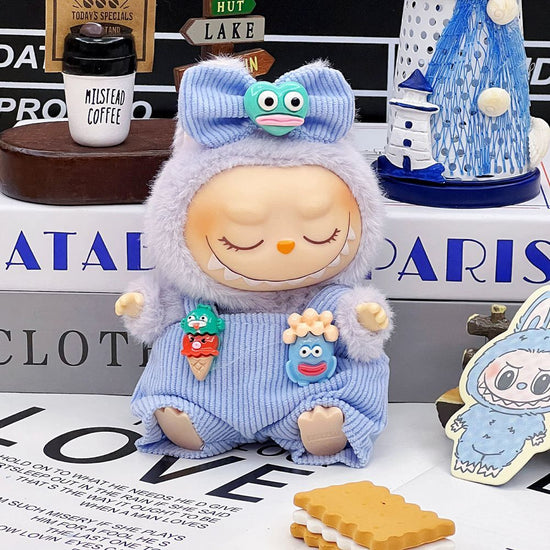 NewcorduroyForLabubuDollClothingSetHat17cmClothesShoesDollDIYAccessoriesTrainingSittingPartyGamesToysGifts-haloallure_6