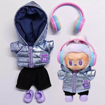 Winter New Labubu Doll Down Jacket | 1/2/3 Gen Replacement Outfit for Labubu Vinyl Blind Box Doll