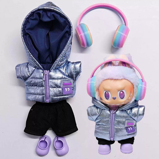Winter New Labubu Doll Down Jacket | 1/2/3 Gen Replacement Outfit for Labubu Vinyl Blind Box Doll