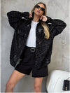 Women's Lightweight UV Protection Oversized Shirt Jacket
