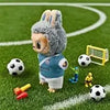 Labubu Plush Doll Soccer Outfit Set – Sport Inspired Custom Clothing for Collectible Toys