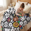Kids Coloring Blanket – DIY Washable Doodle Blanket, Creative Art Activity Gift for Boys & Girls