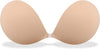 HaloAllure Adhesive Bra Invisible Sticky Strapless Push up Backless Reusable Silicone Covering Nipple Bras