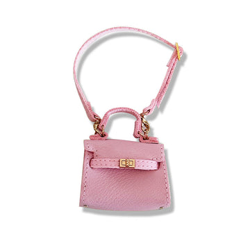 POP MART The Monsters Labubu Fashion Dress - Labubu Pink Leather Hermes Style Bag (Pre-order 1-2 weeks arrive)