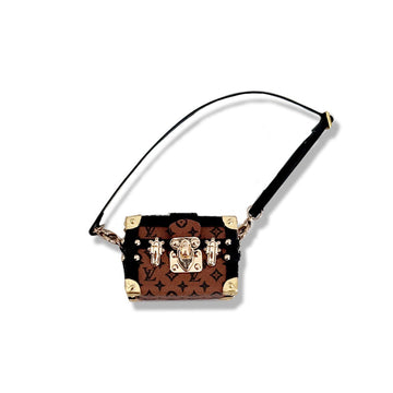 POP MART The Monsters Labubu Fashion Dress - Labubu LV Style Leather Trunk Bag