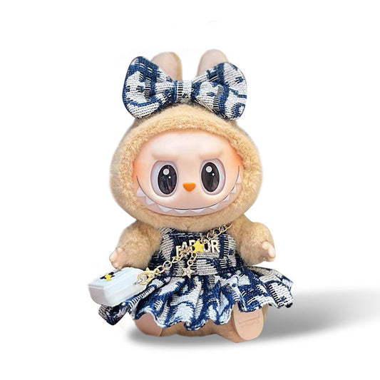 POP MART The Monsters Labubu Fashion Dress - Dior Style Skirt+ Bow