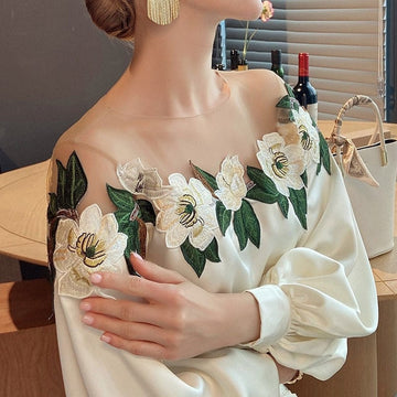 Lorenza | Bloemenpatroon Blouse